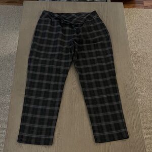 ATTYRE Black Checkered Women's Pants